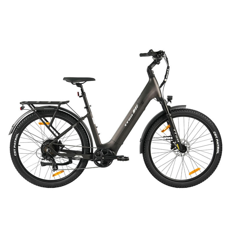 Bicicletă electrică de oraș TTGO Z3, 27,5 inci, cu motor de 250 W, 7 viteze