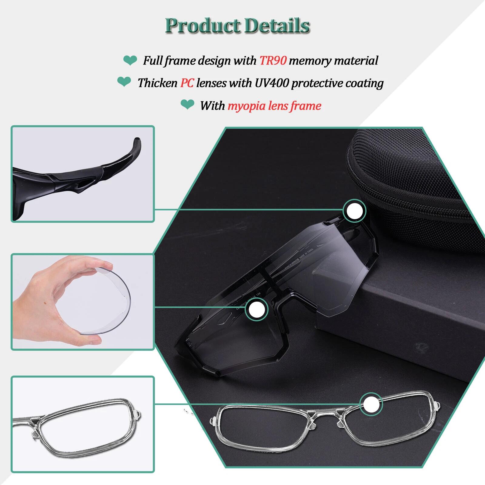 ROCKBROS Selbsttönende Fahrradbrille UV400 3/7