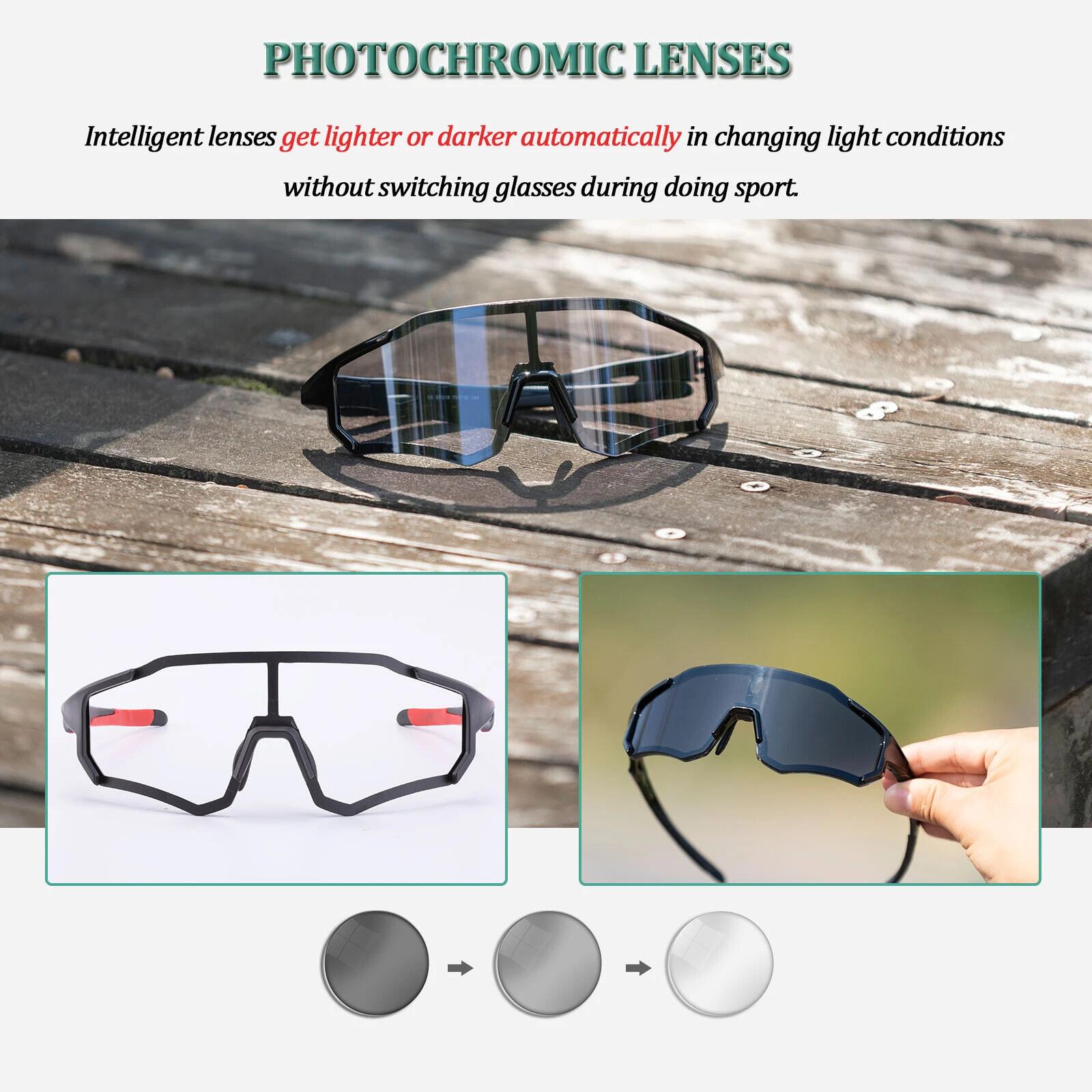 ROCKBROS Selbsttönende Fahrradbrille UV400 2/7