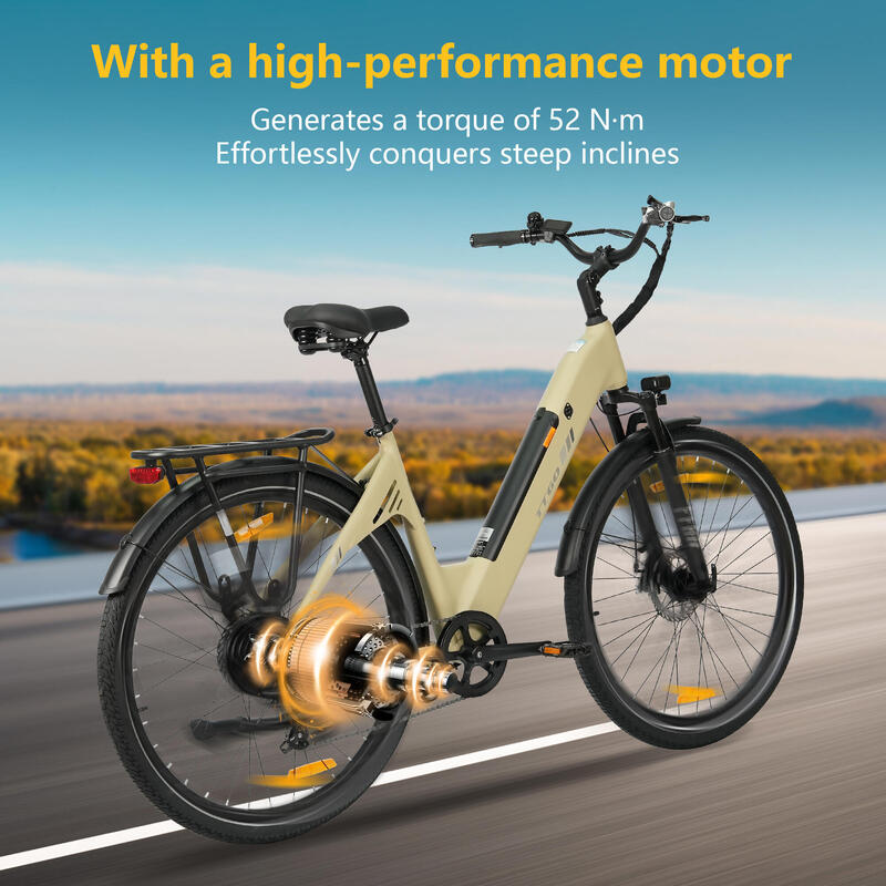 Biciclete electrice TTGO C3 SE de 28 de inci cu angrenaj cu 7 viteze