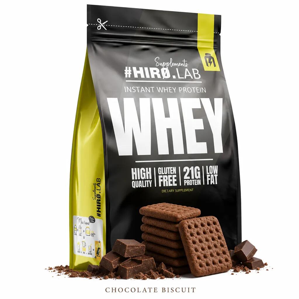 Hiro Lab Instant Whey Protein 750g chocolate biscuit