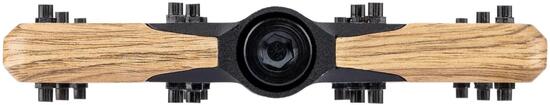 Pédales plateforme Brave 23 noir effet bois