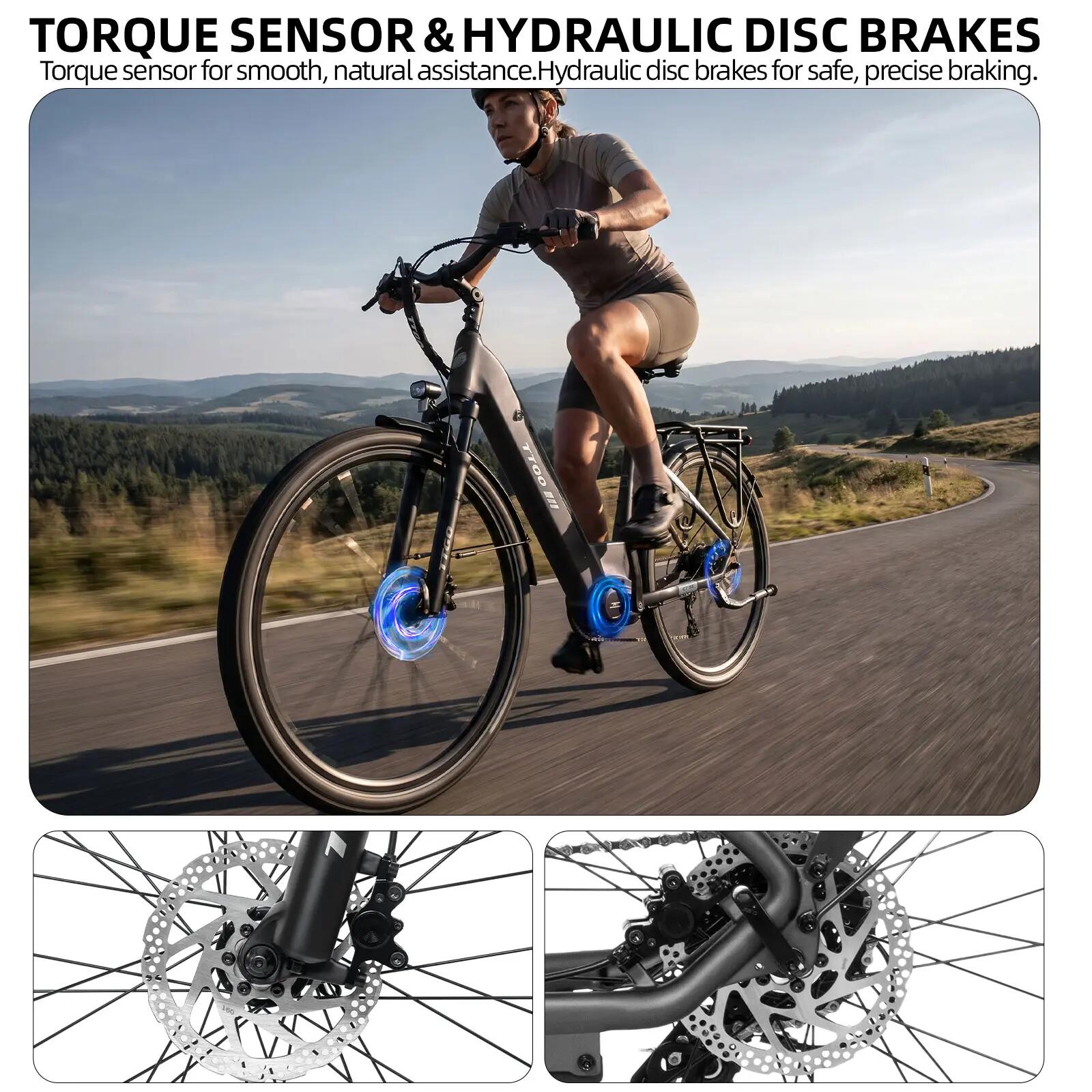 Bicicletta elettrica per adulti TTGO C7SE Batteria 36V18Ah 9/15