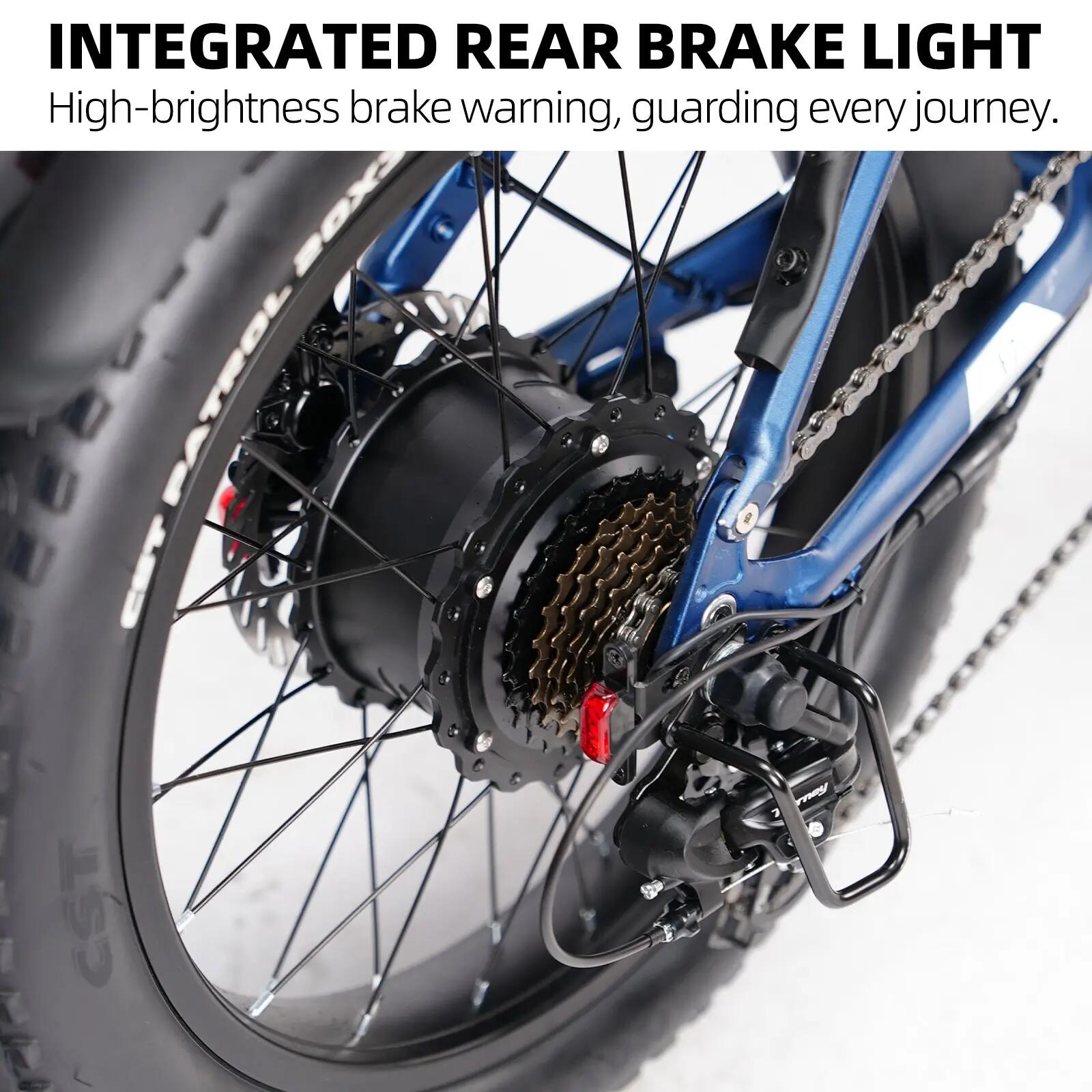Vélo électrique pour adultes TTGO F7 Batterie 48V 15Ah Pneus 20 pouces 11/15