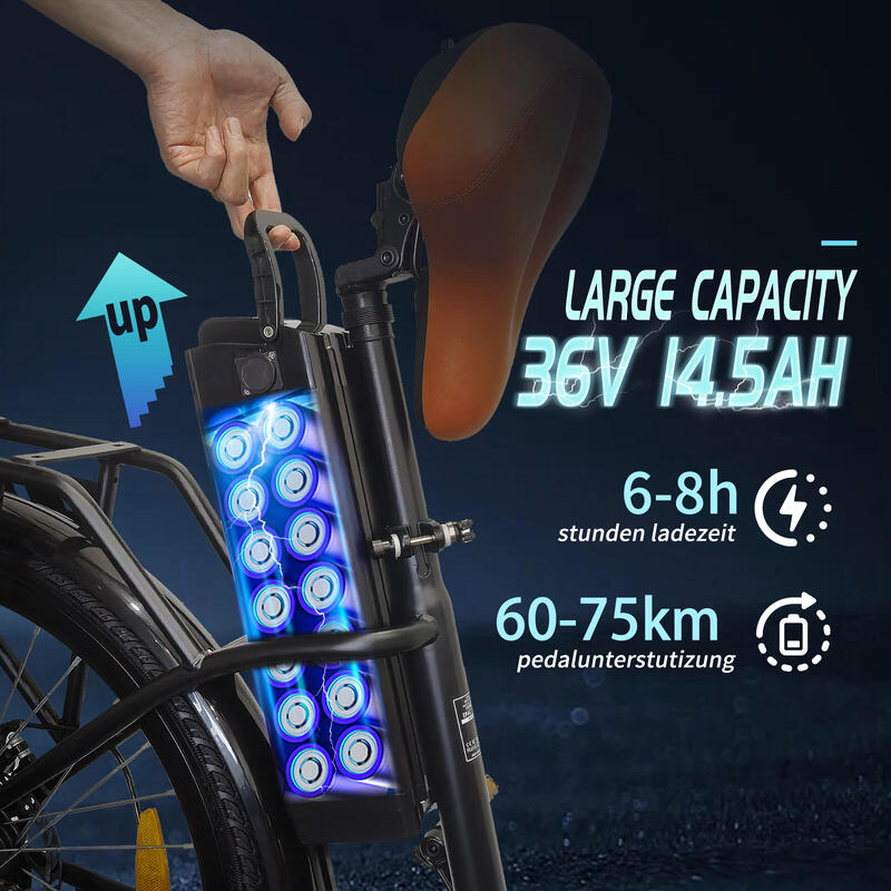 Biciclete electrice TTGO YY-26ST pentru femei cu bicicletă de oraș cu coș