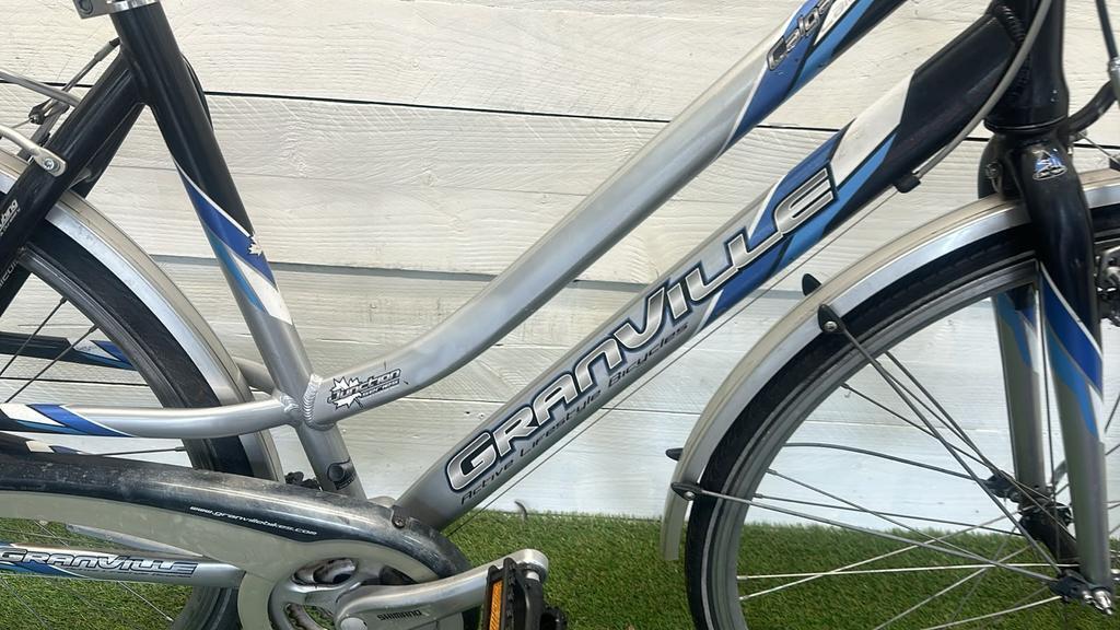 Granville stadsfiets bike, metal/grijs 2/3