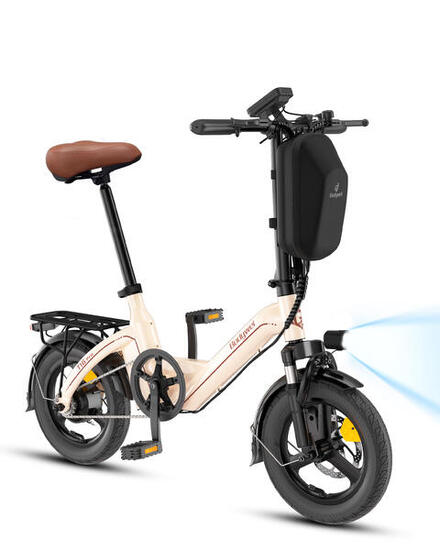 Vélo électrique pliable Bodywel T16PRO, batterie 36V 10,4Ah, pneus 14 pouces