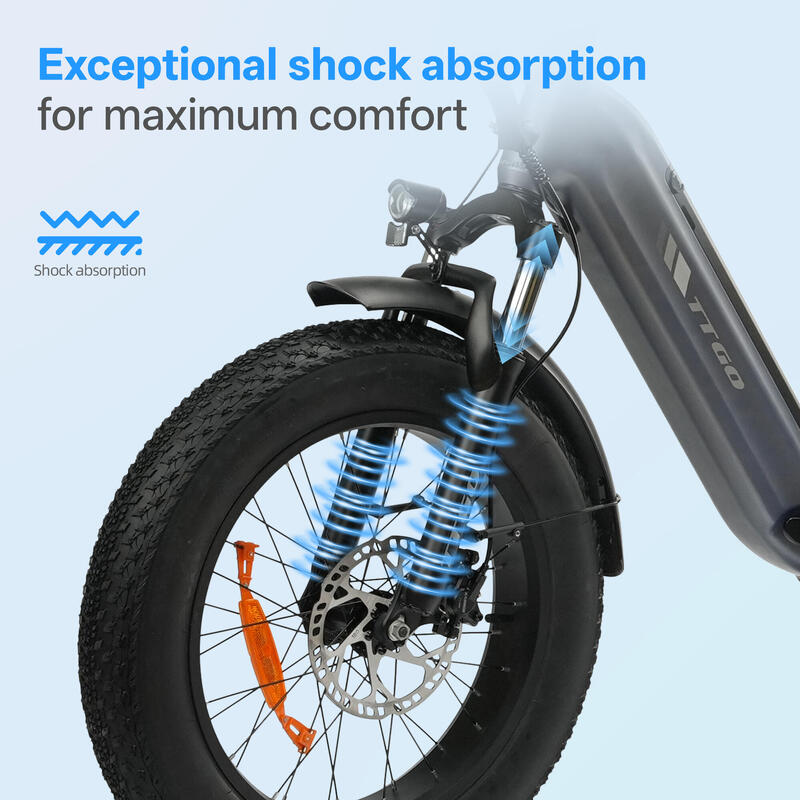 Bicicletă electrică all-terrain TTGO F6 PRO suspensie completă