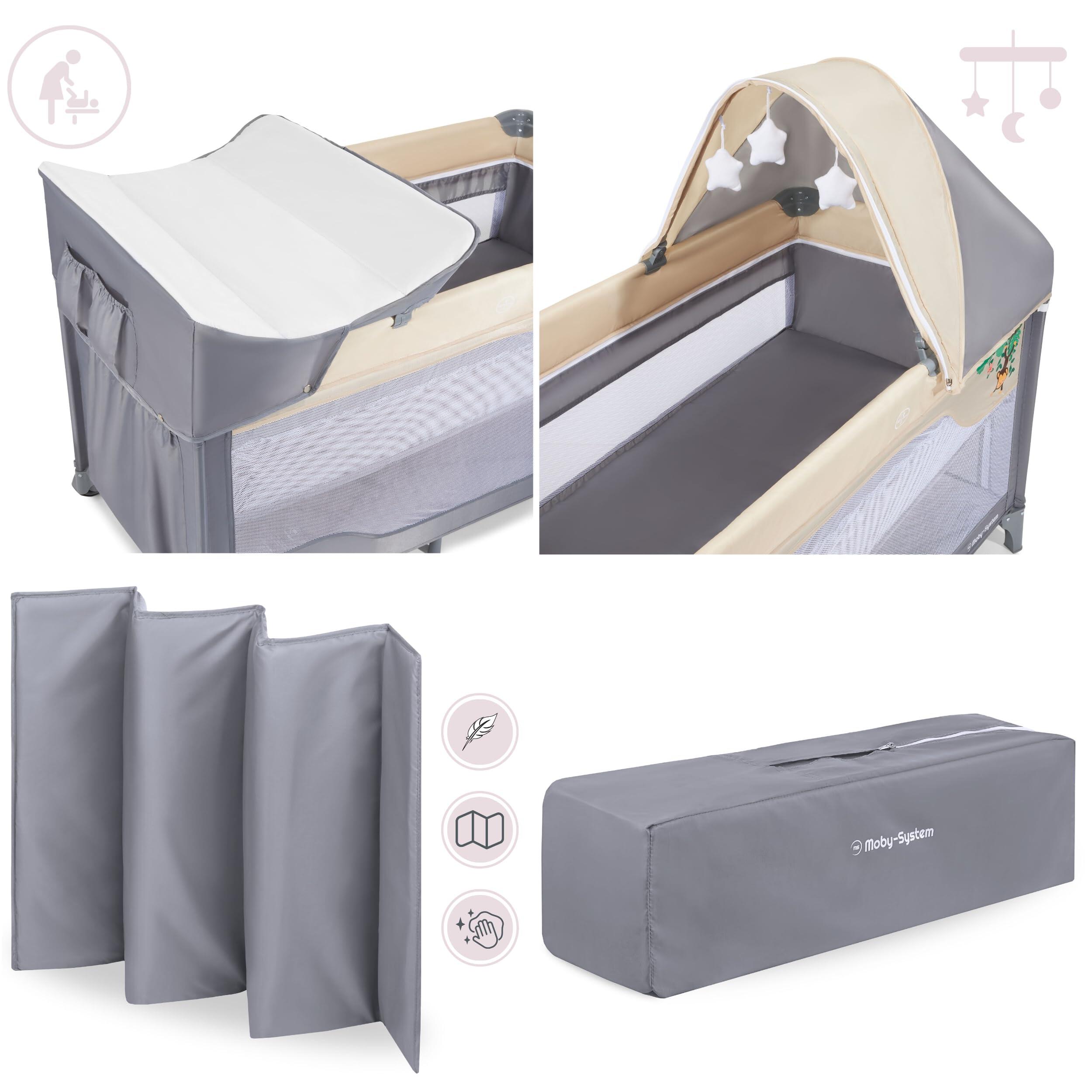 2-in-1 campingbed – baby – 2 slaaphogtes, verwisselbare verschoontafel 8/10