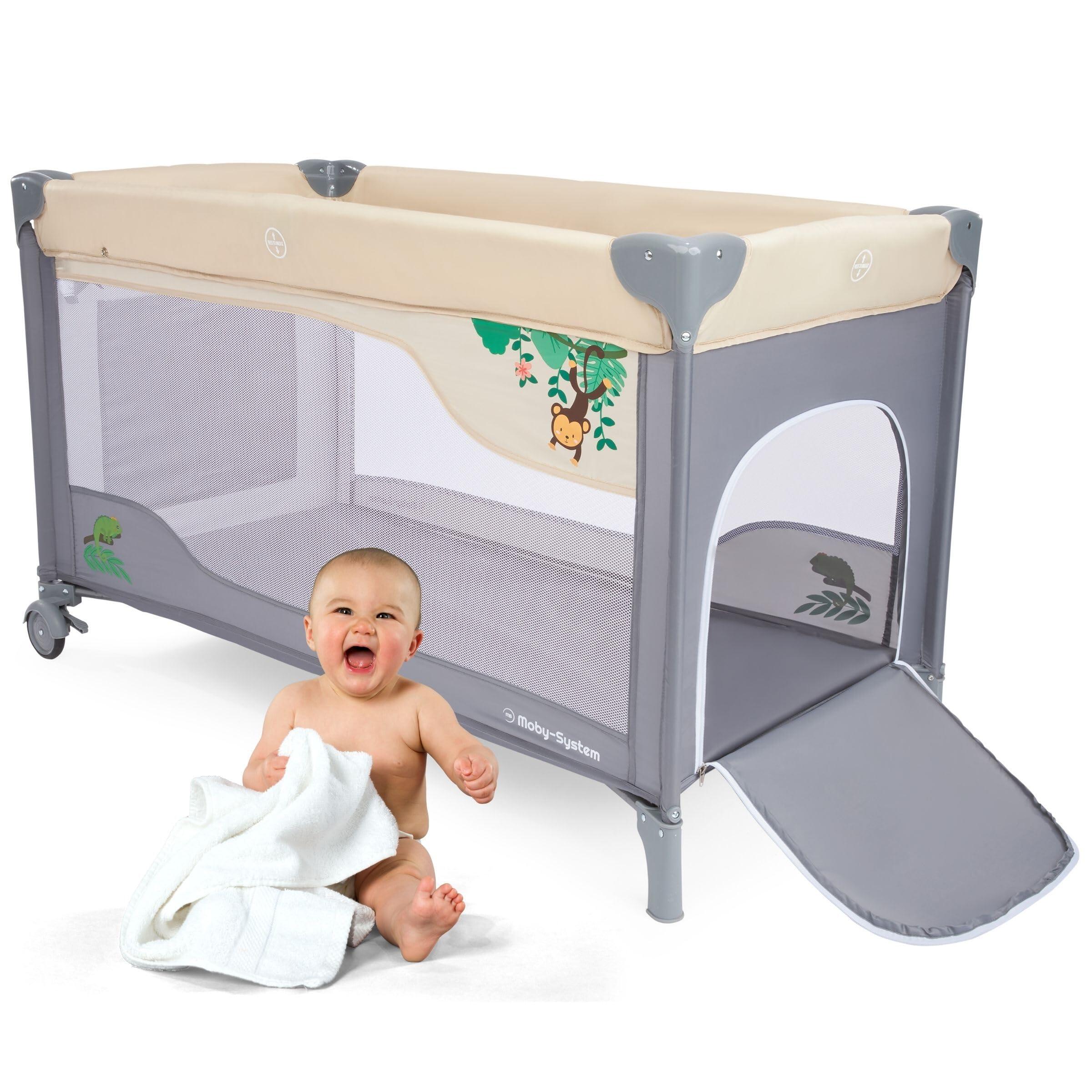 2-in-1 campingbed – baby – 2 slaaphogtes, verwisselbare verschoontafel 6/10