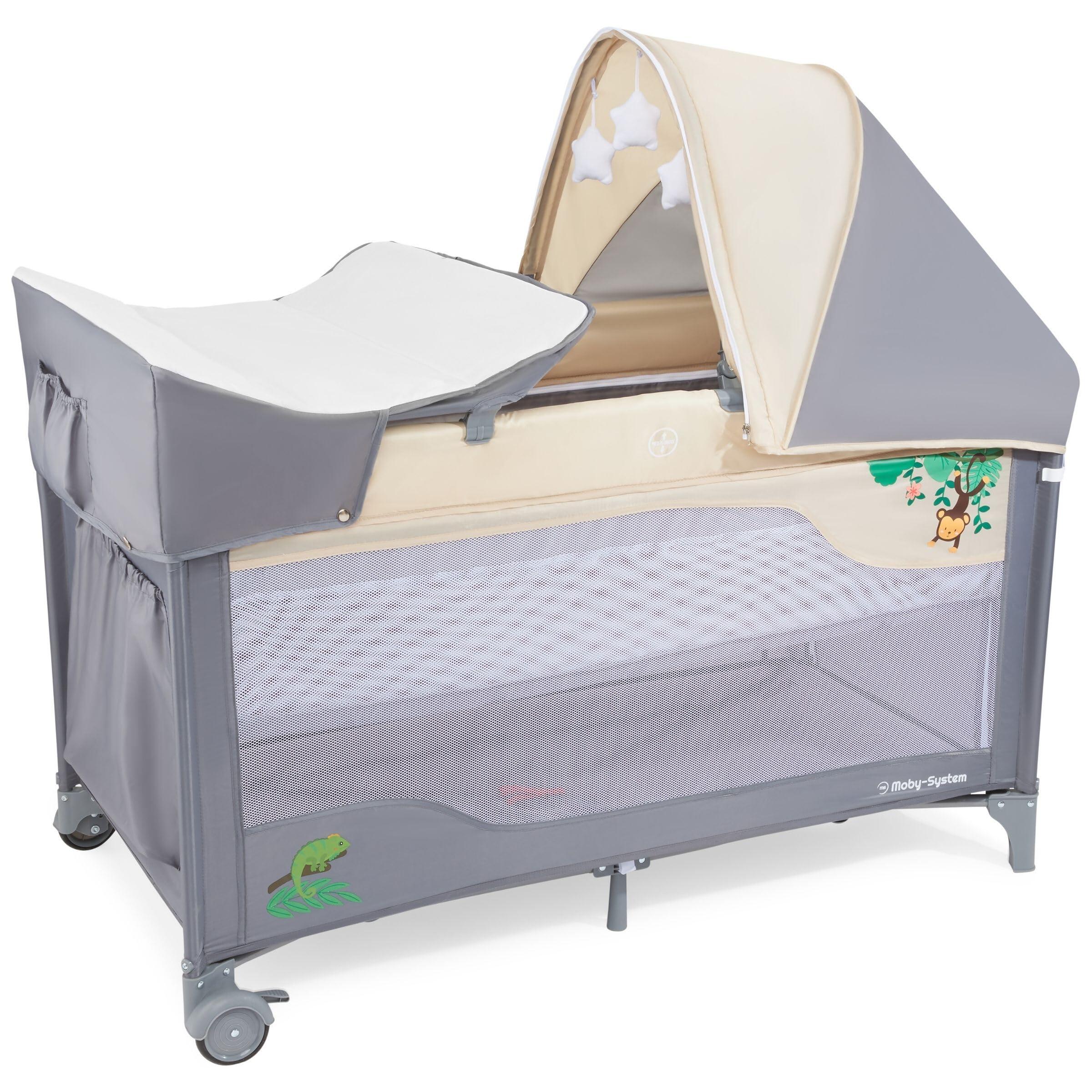 2-in-1 campingbed – baby – 2 slaaphogtes, verwisselbare verschoontafel 5/10