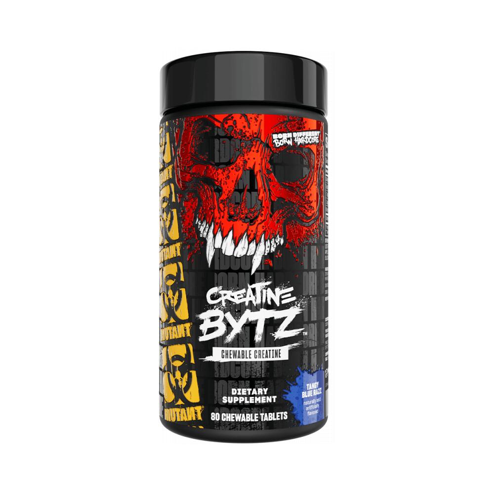 Mutant Creatine Bytz Chewables 80 Tabs Tang Blue Razz