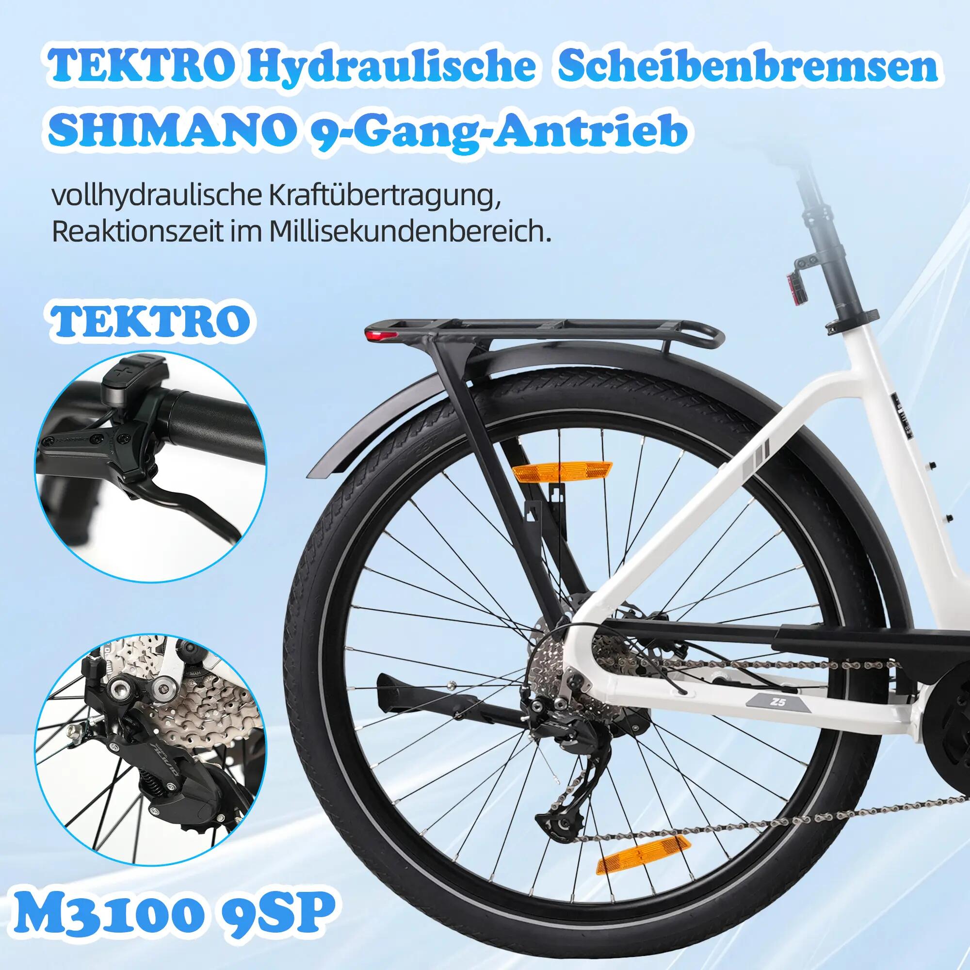 TTGO Z5 27,5-calowy rower miejski z silnikiem środkowym o mocy 250 W 5/7