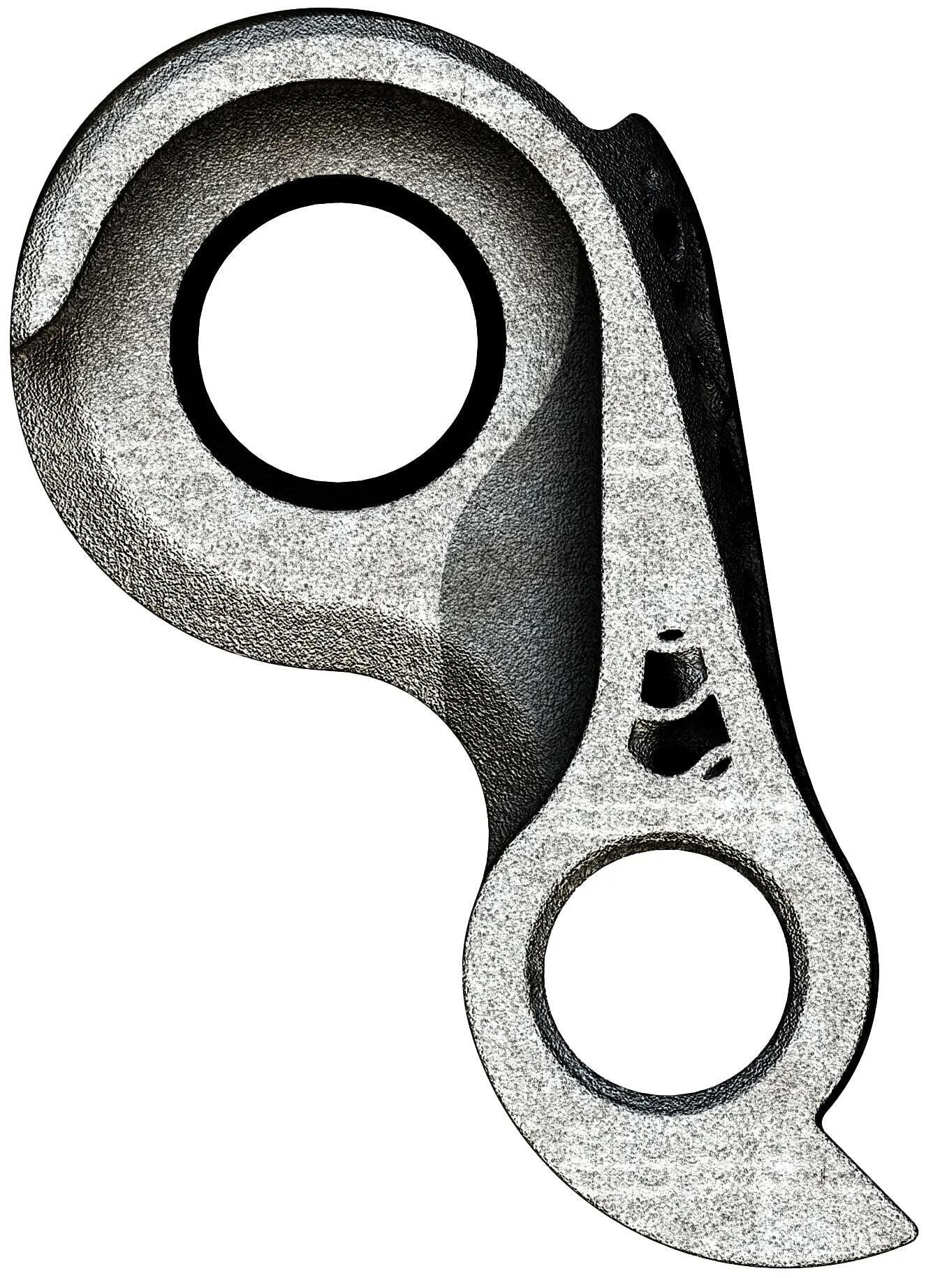 Gancho de Câmbio Silca para Cervelo SRAM DM, Prata, Impresso em 3D 2/2