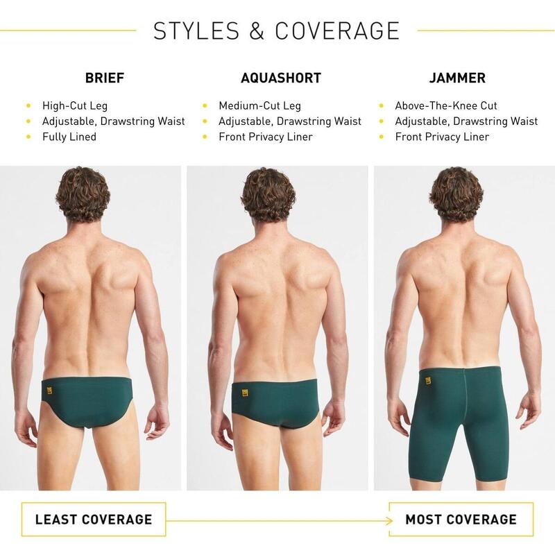 Slip inot barbati - Aqua Short Solid - Pine
