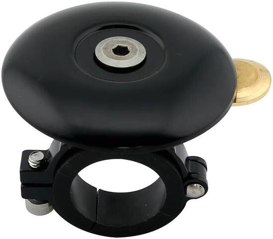 Brave Classic mini cloche de vélo cymbale, noir, compatible 22,2 mm