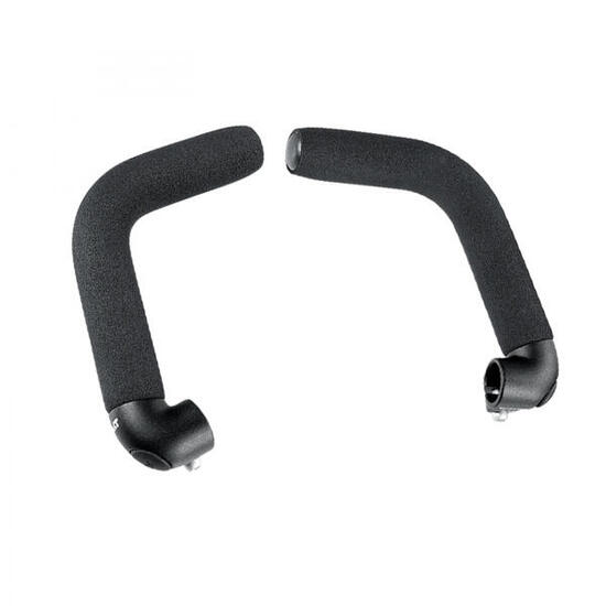 Ergotec Touring Bar Ends, schwarz, Aluminium AL 6061 T6, 360° drehbar, HD-Gri...