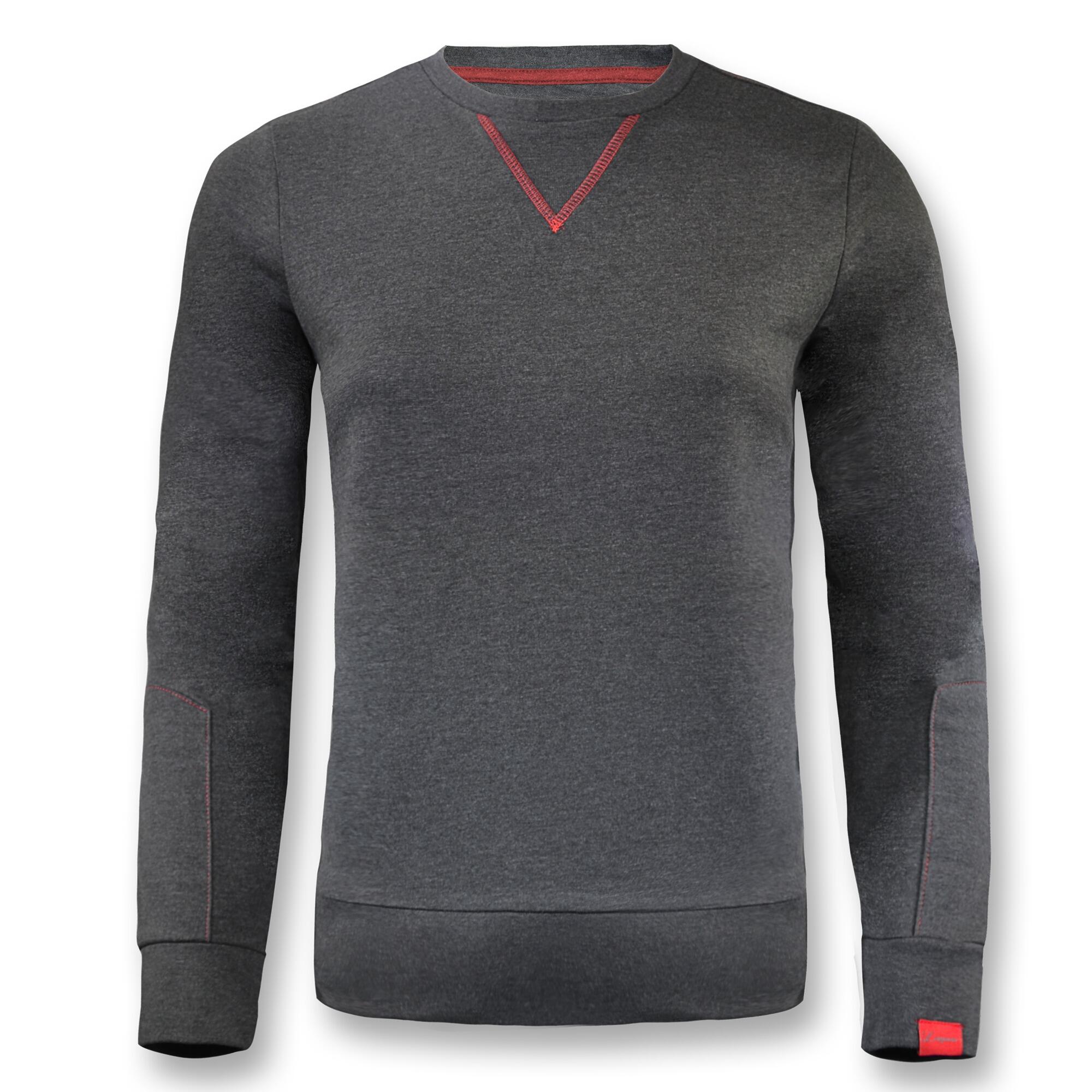 Damska Moda Bluza Bawełniana NEBI Ciemnoszara 4/4