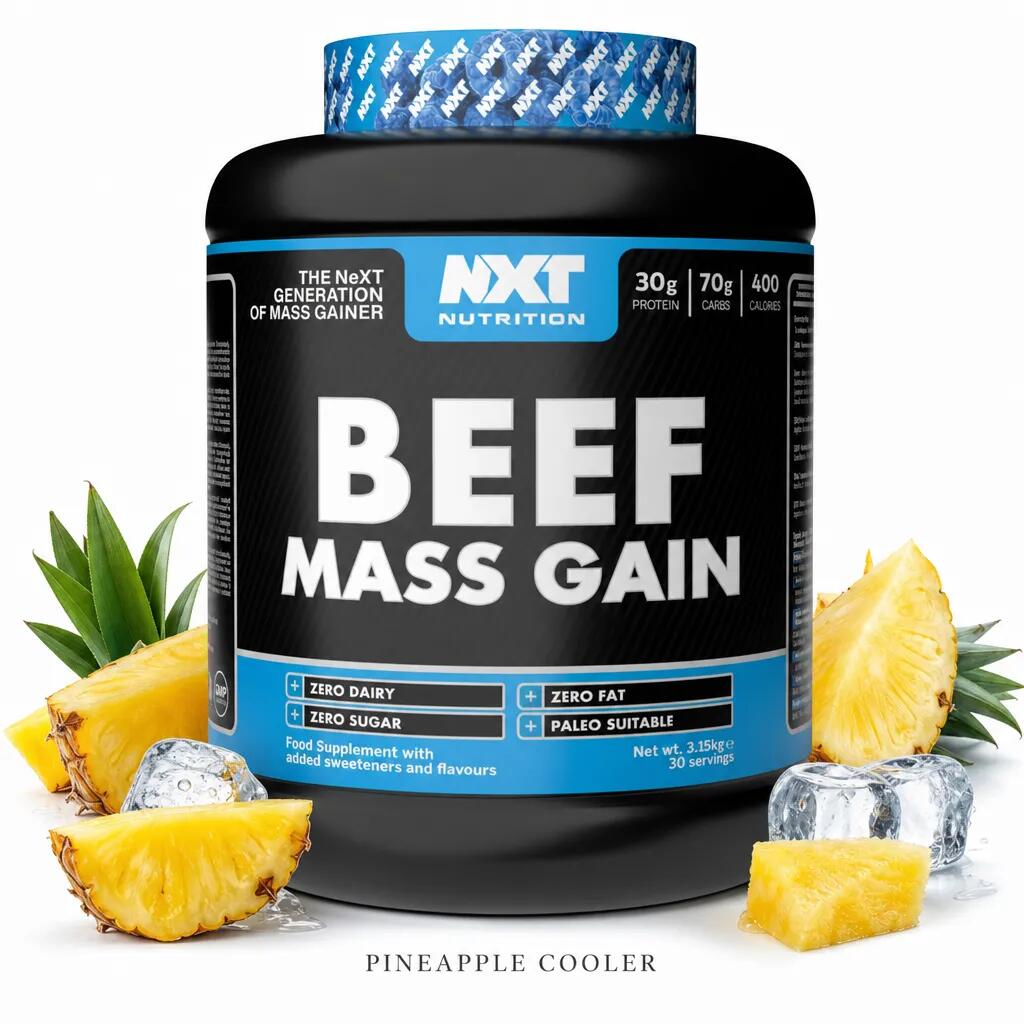 NXT Nutrition Beef Mass 3150g pineapple cooler