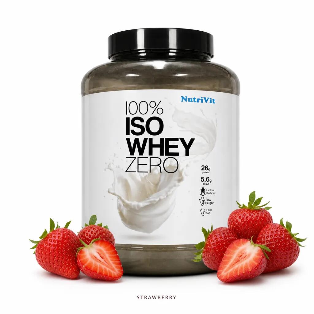 NutriVit 100% Iso Whey Zero 2000g strawberry