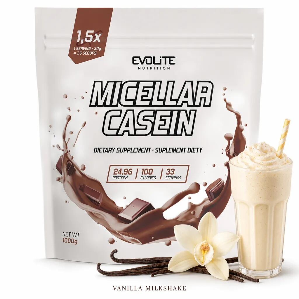 Evolite Micellar Casein 1000g Vanilla Milkshake