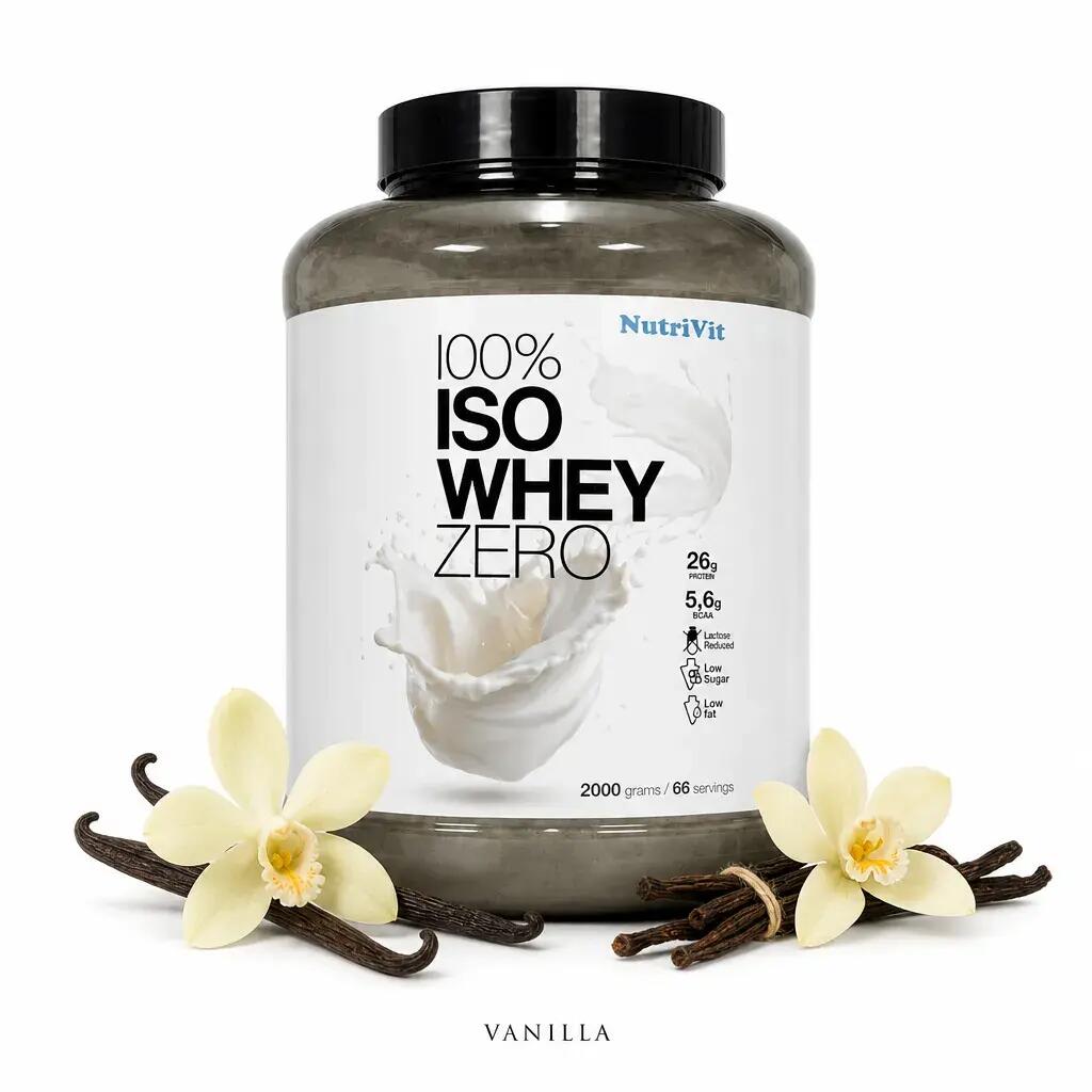 NutriVit 100% Iso Whey Zero 2000g vanilla