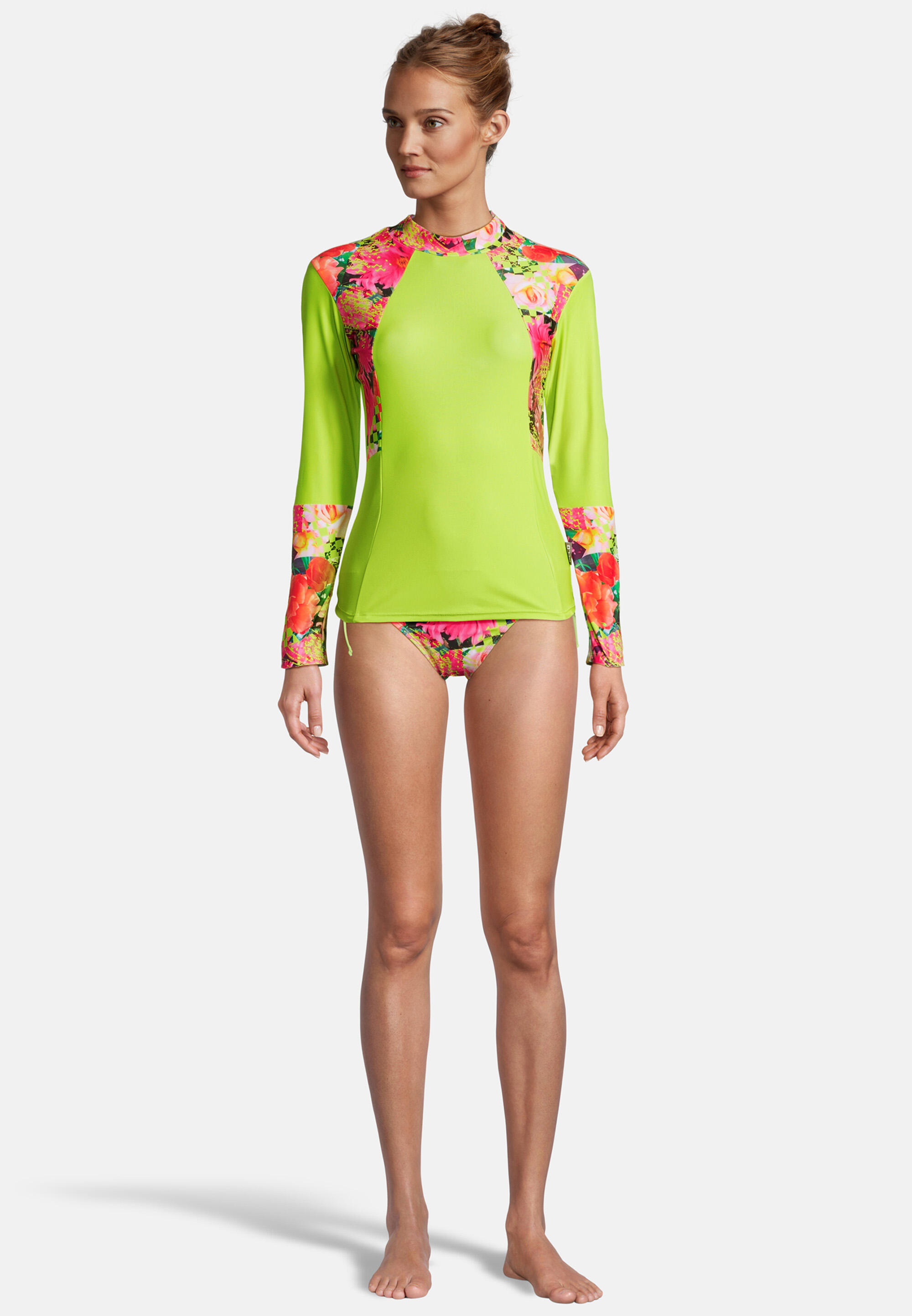 Schwimm-Shirt Fresh Flowers 7/8