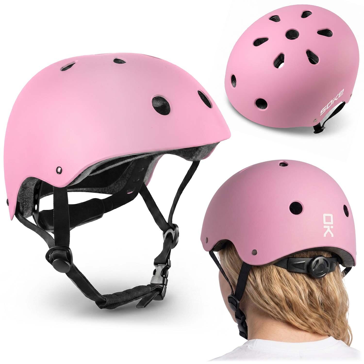 Kask sportowy rowerowy na hulajnogę rolki dla dzieci, młodzieży SOKE 1/7