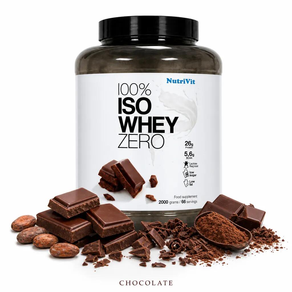 NutriVit 100% Iso Whey Zero 2000g chocolate