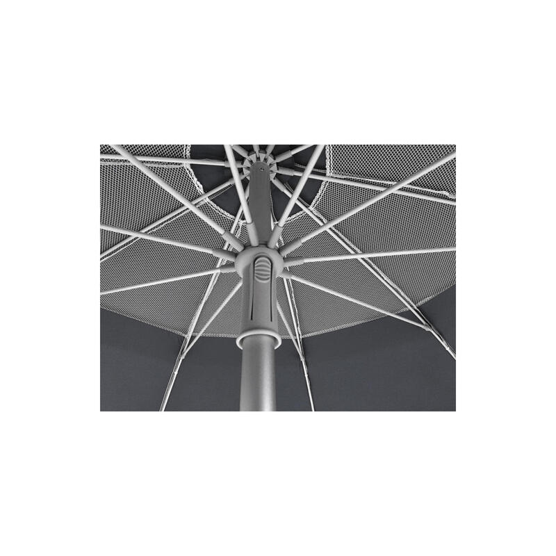 Umbrelă plajă Maui & Sons XL 220 cm UPF50+ rabatabilă, negru