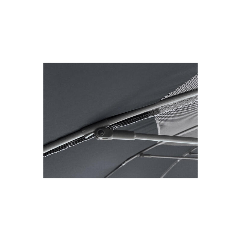 Umbrelă plajă Maui & Sons XL 220 cm UPF50+ rabatabilă, negru
