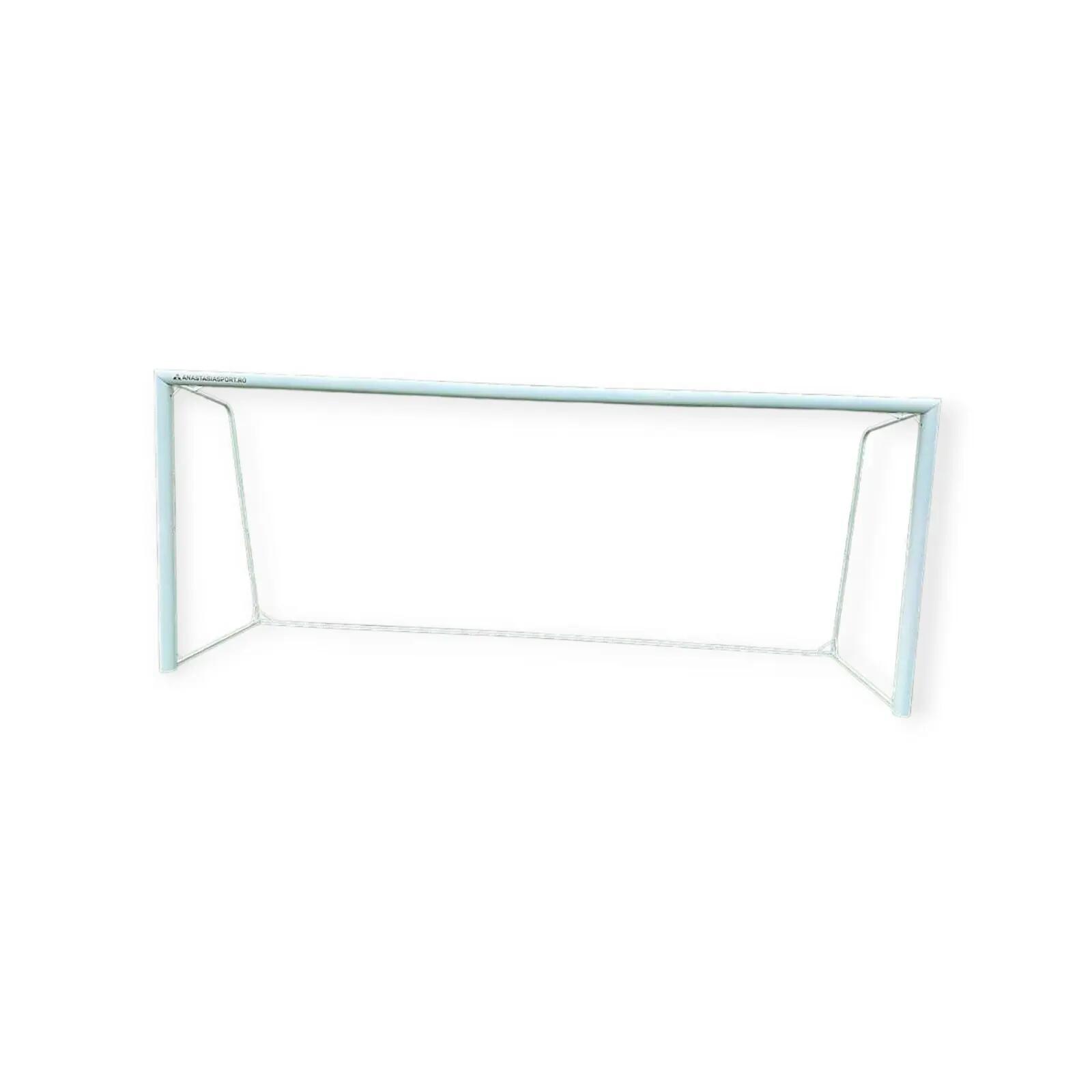 Poarta fotbal 5x2, aluminiu, profil 120x 100 mm, 5x2 m, mobila, spate din otel 8/15