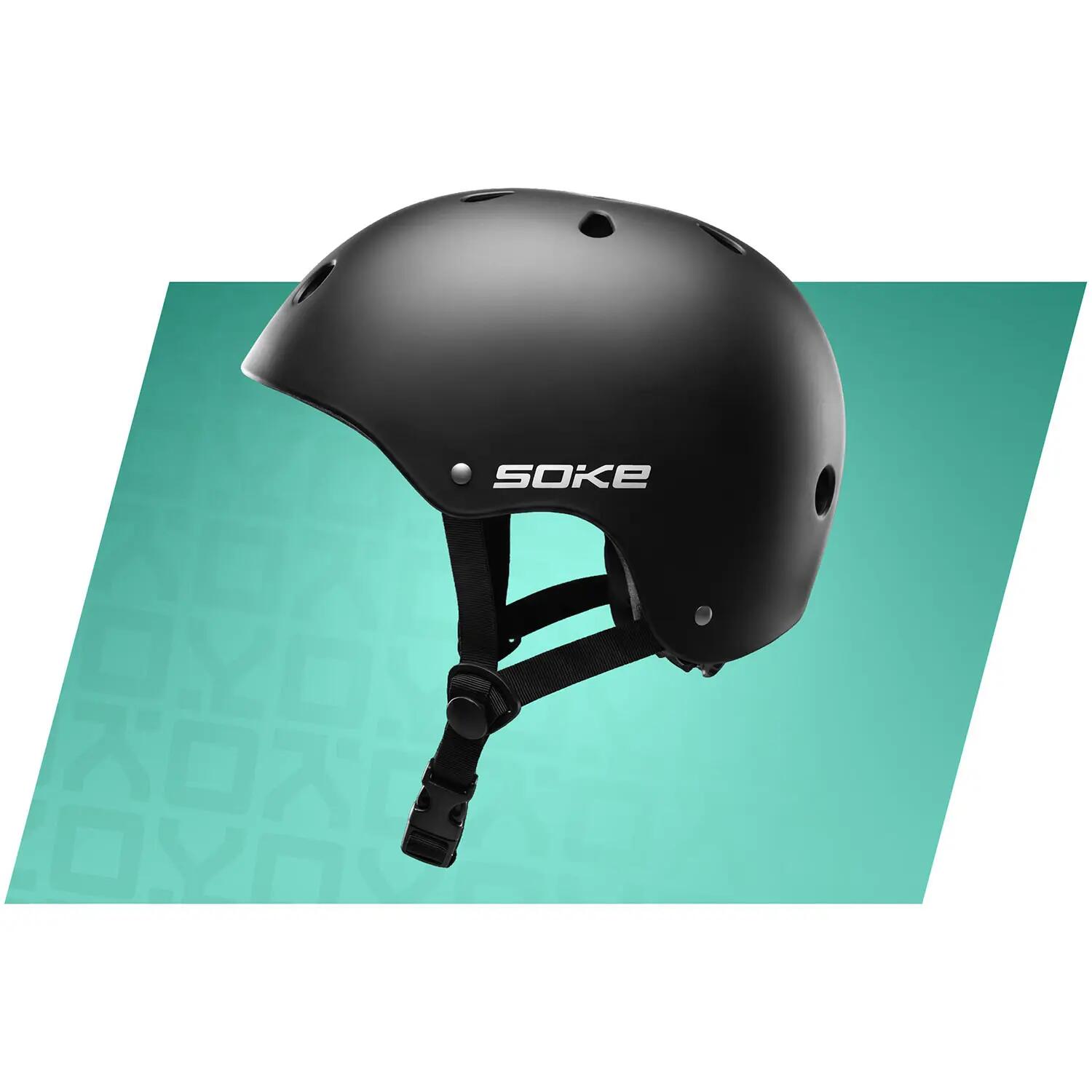 Kask sportowy rowerowy na hulajnogę rolki dla dzieci, młodzieży SOKE 3/7