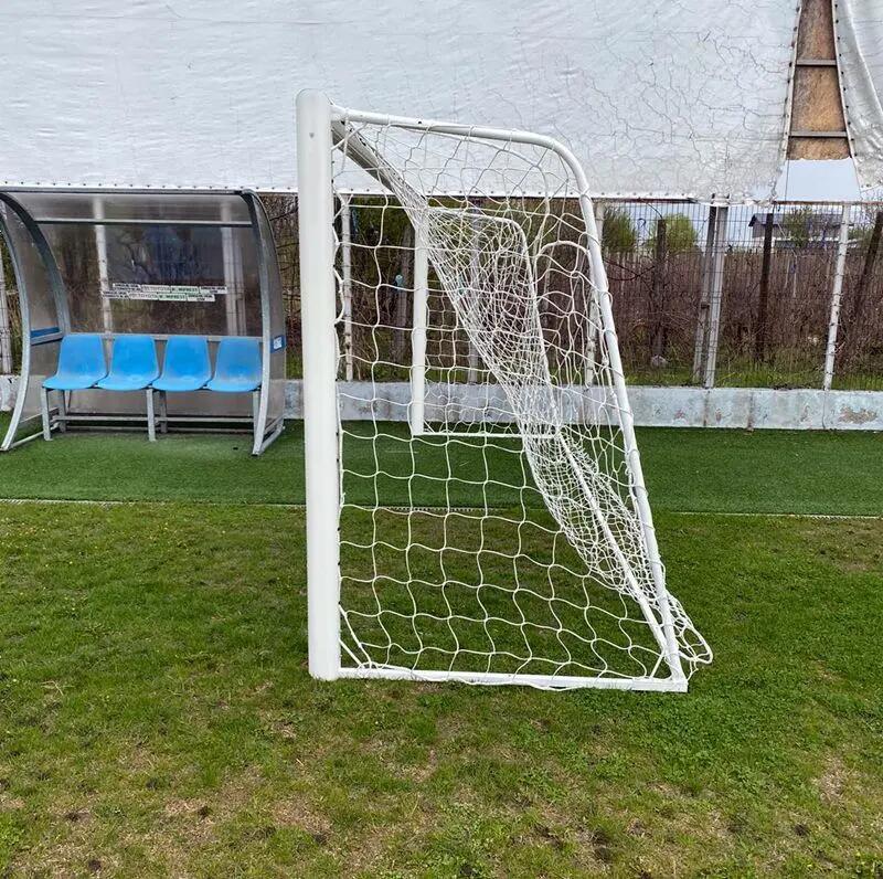 Poarta fotbal 5x2, aluminiu, profil 120x 100 mm, 5x2 m, mobila, spate din otel 12/15