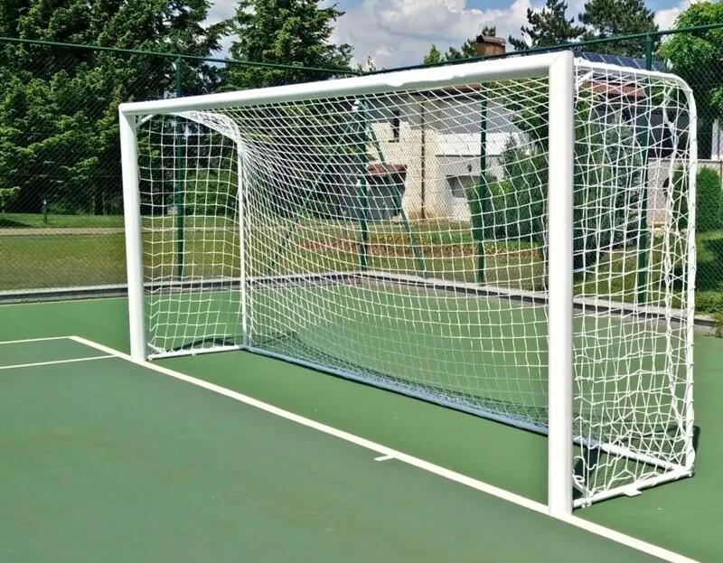Poarta fotbal 5x2, aluminiu, profil 120x 100 mm, 5x2 m, mobila, spate din otel 10/15