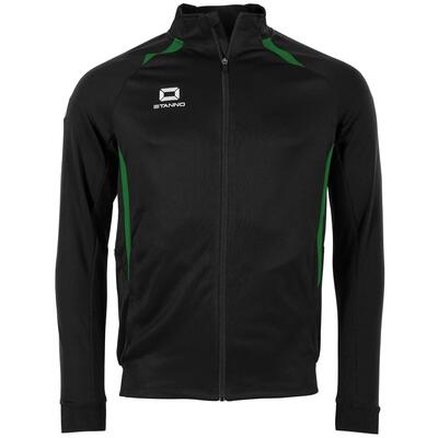 Trainingsvest - voetbal - kind - full zip - zwart/geel