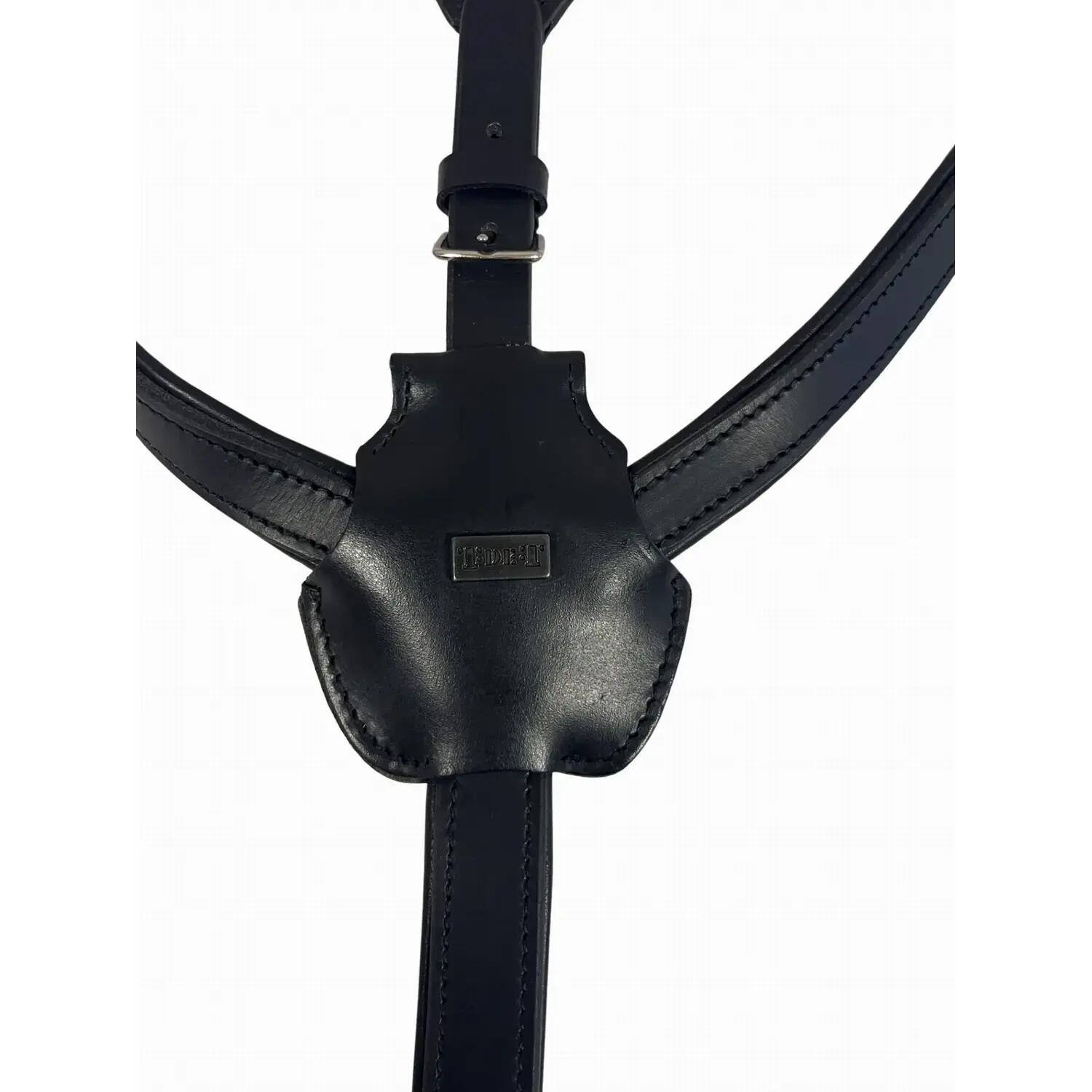 Colar de caça para cavalo de luxo com ponte T de T 3/5