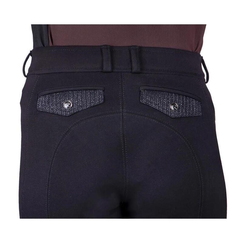 Pantaloni echitație QHP Kae cu prindere medie pentru copii