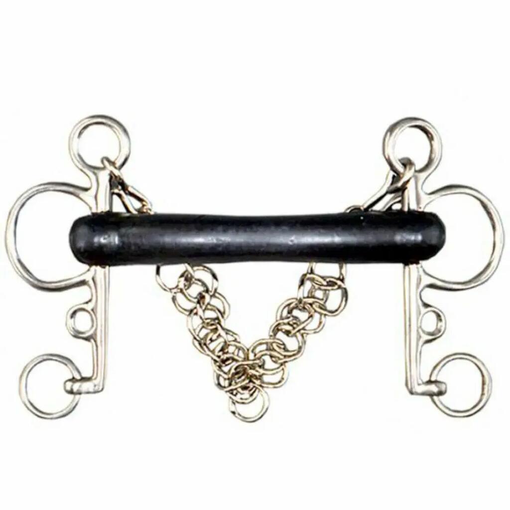 Pelham for horse centaur in stainless steel Tattini