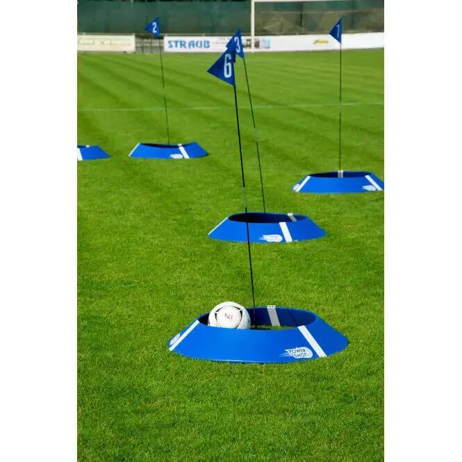Kit de 10 cibles de FOOT GOLF avec jalon et drapeaux Powershot 2/7