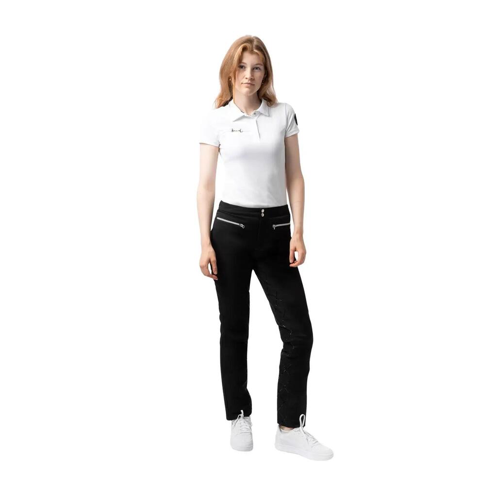 Women's full grip print riding pants Horze Adeline