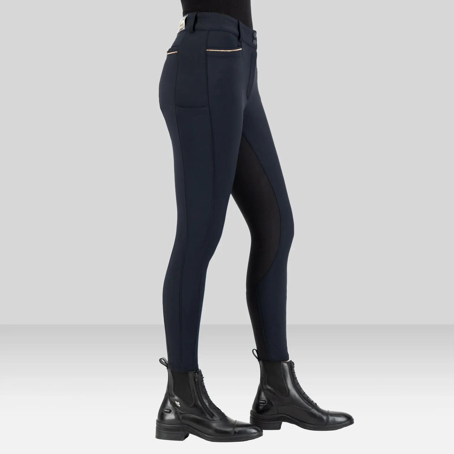 Pantaloni da equitazione full grip da donna Euro-Star Arielle Connect 4/4