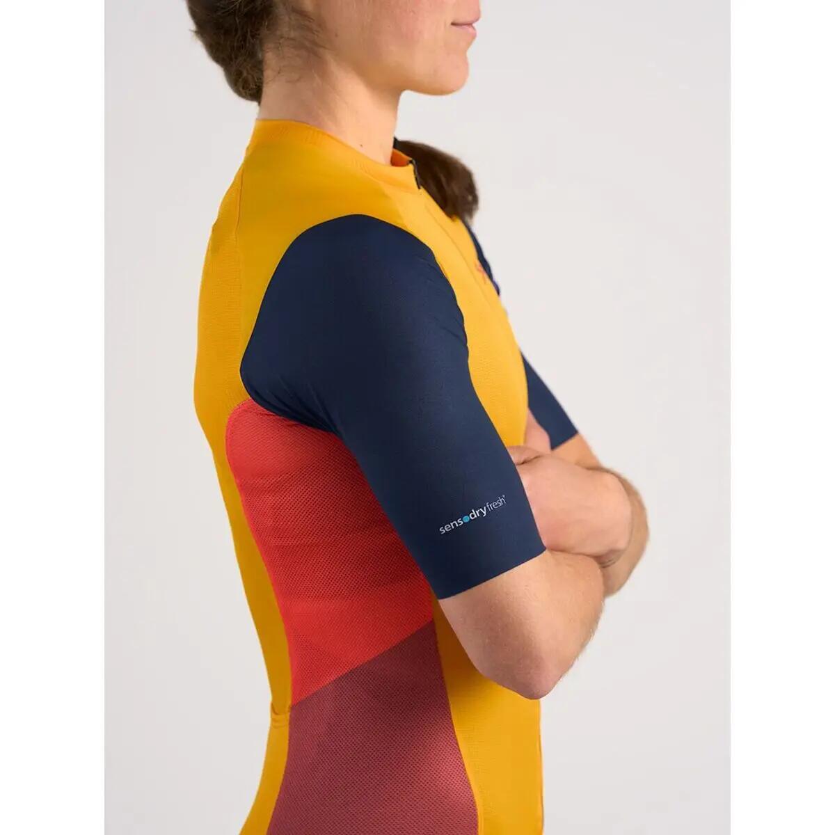 Maillot de ciclismo de mujer Star Searcher amarillo Spiuk 4/5
