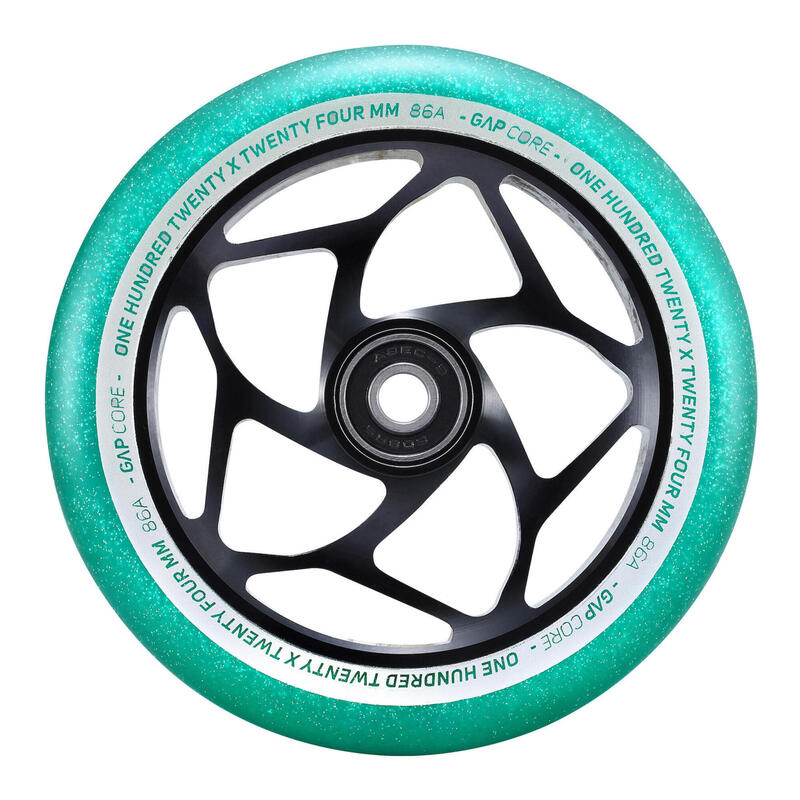 Roți Trotinetă - Gap Core - Negru/Jade - 120 mm - Blunt Scooters
