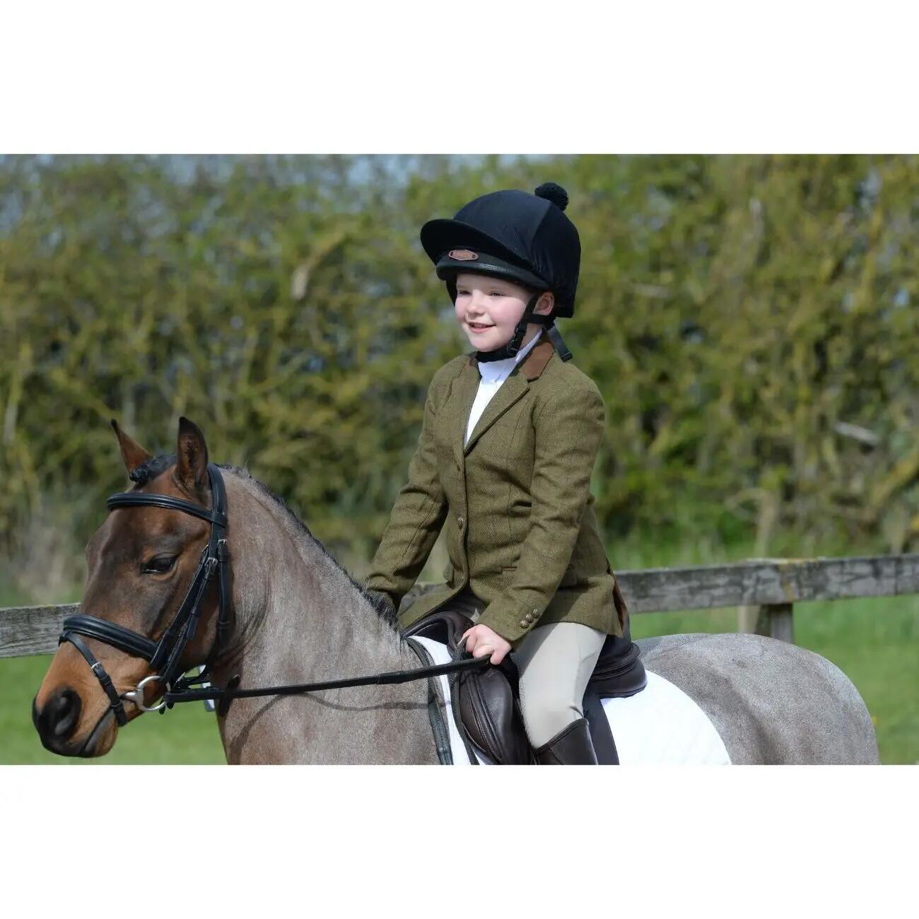 Giacca da equitazione fitted col in suede donna Dublin Albany Tweed 2/4
