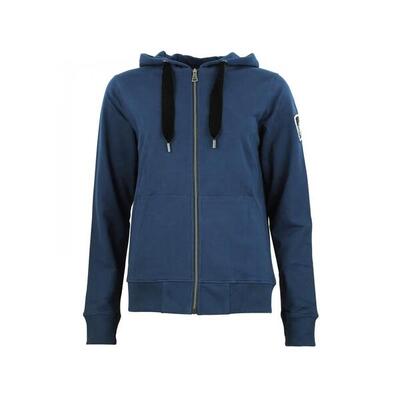 Katoenen sweater met rits voor dames peak mountain french terry