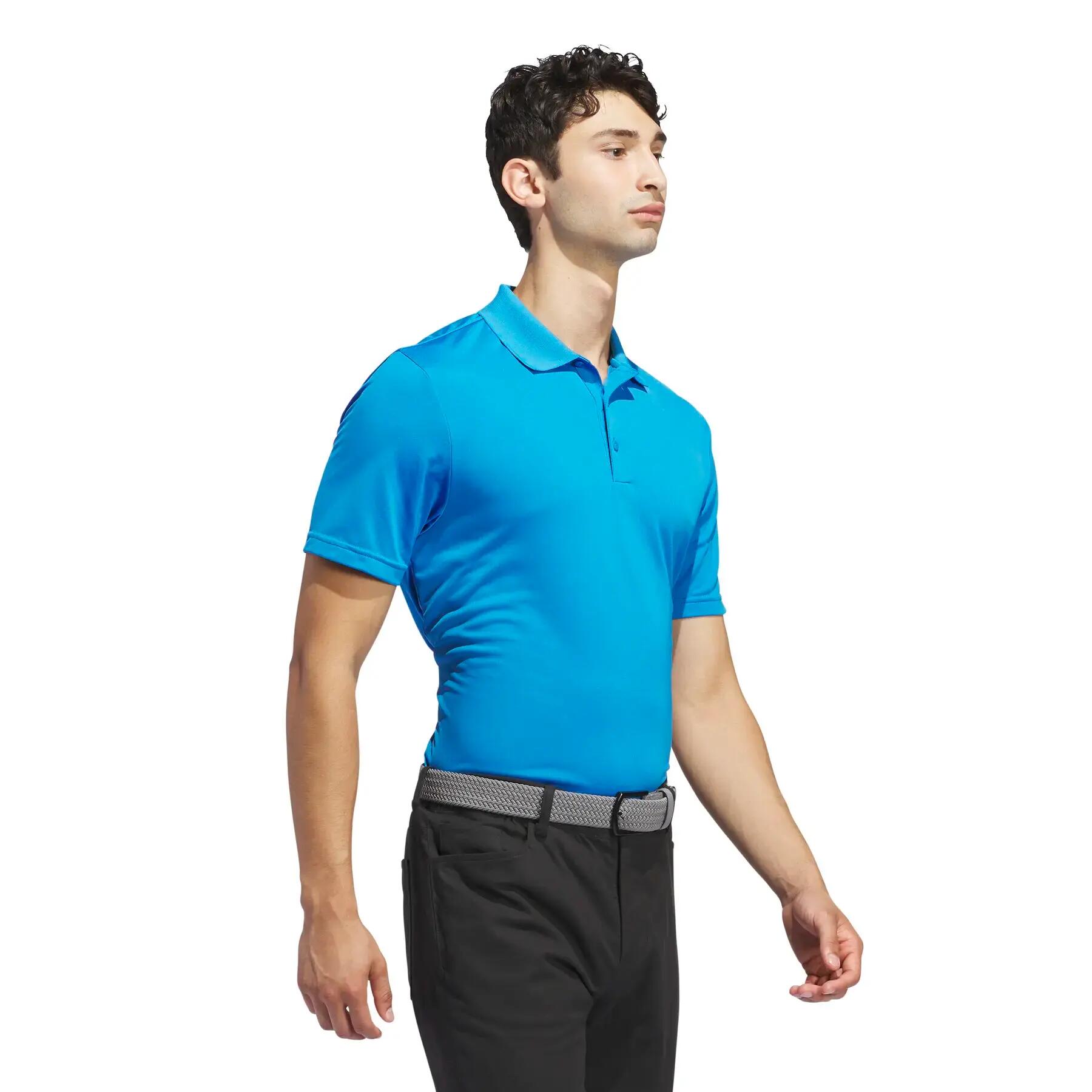 Polo Adidas Performance, Polo de golfe para homem, Azul 5/7
