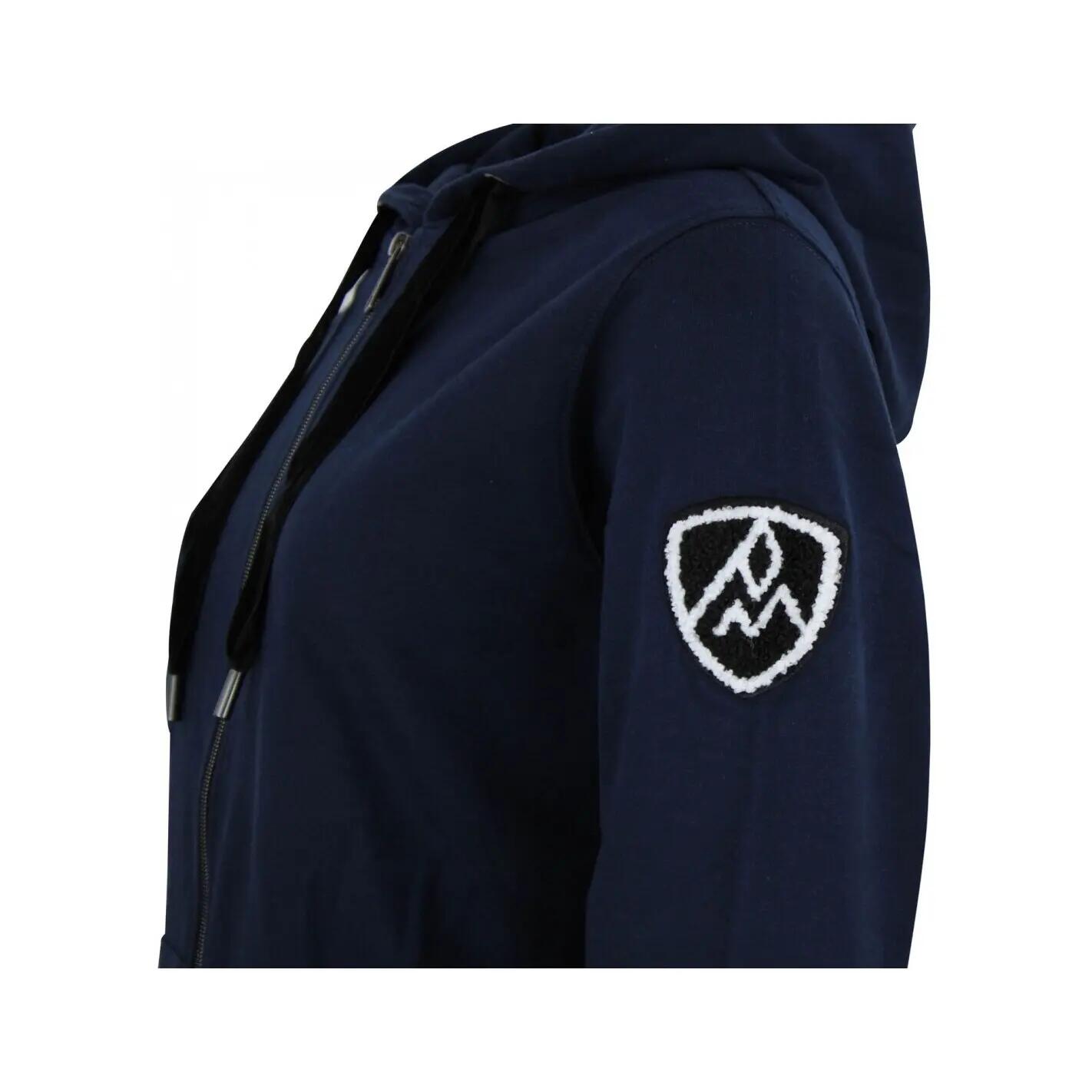 Sweatshirt Baumwolle Full Zip Damen Peak Mountain French Terry 5/5