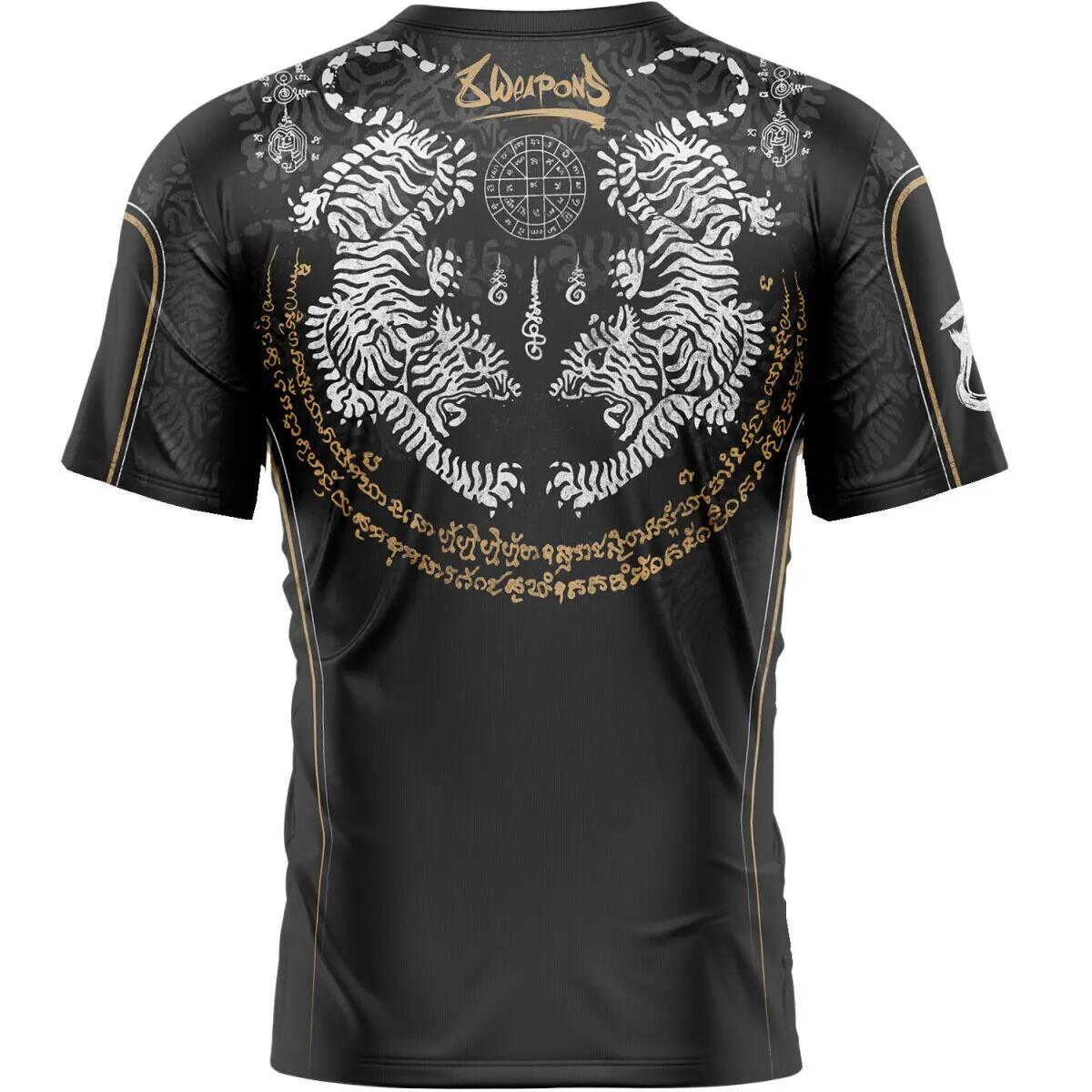 8 WEAPONS Functional T-Shirt, Tiger Yant, black-yellow M 3/5