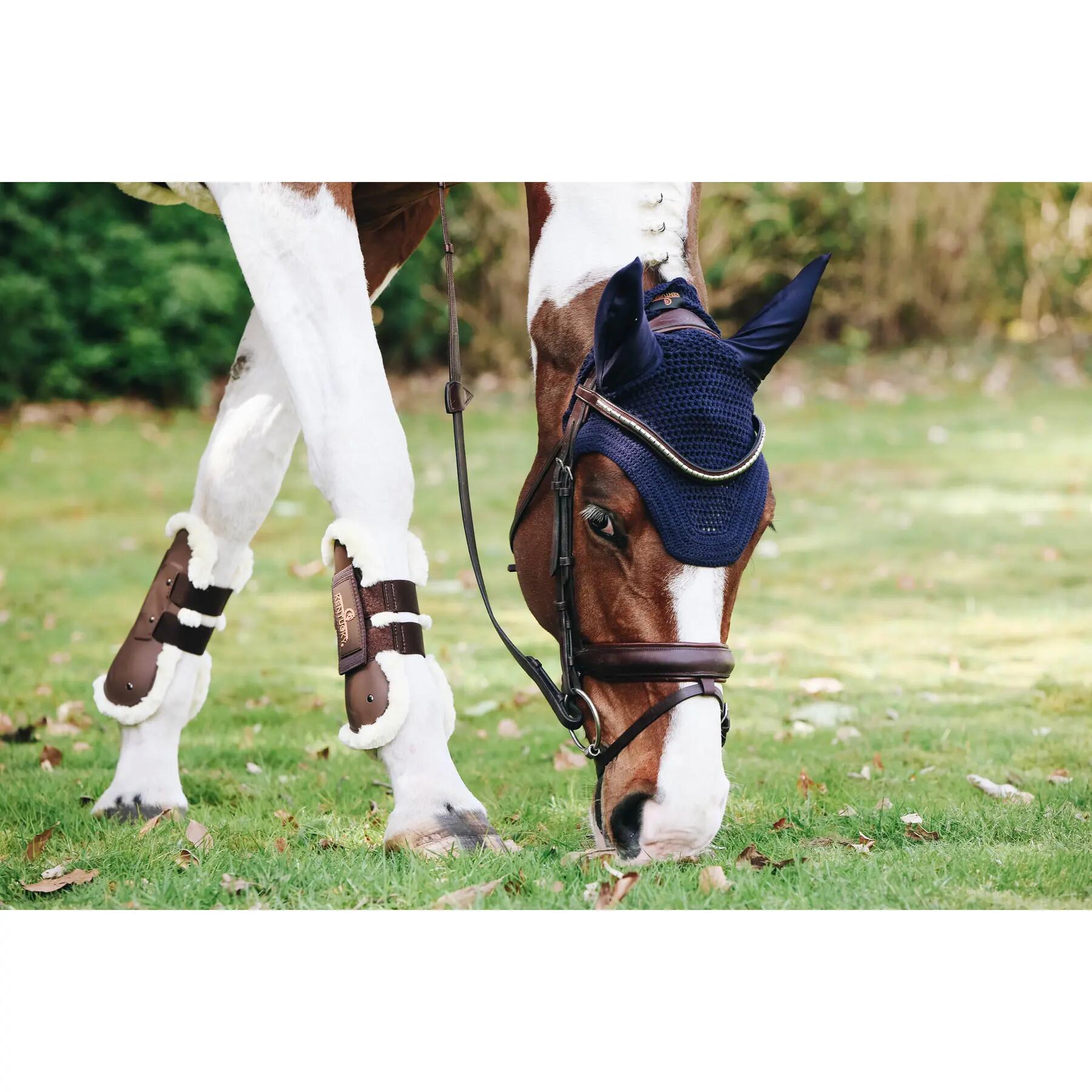 Bonnet anti-mouche Wellington bleu marine foncé Cob 2/7